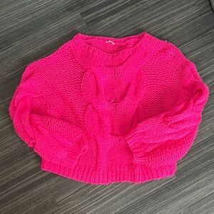 Women's Pink Knit Sweater